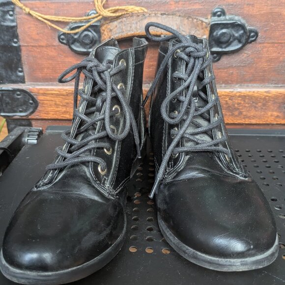 Call it Spring Black Leather Booties - Picture 8 of 9